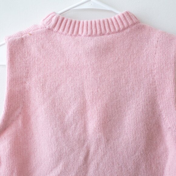 NWT Ganni Printed Sweater Vest in Pink | Size Small - Picture 5 of 11